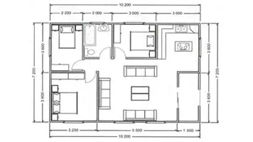 74 m² Holiday Cottage