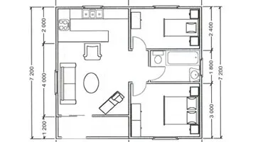 52 m² Hunters Cabin